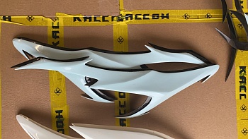 Накладки на фары под 1 линзу (Ресницы) TOYOTA PRIUS (2009-2011)