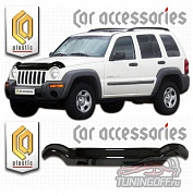Дефлектор капота (черный) JEEP LIBERTY (2002-2007)