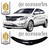 Дефлектор капота (черный) KIA RIO 2011