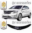 Дефлектор капота (черный) KIA RIO 2011