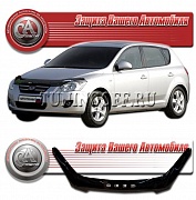 Дефлектор капота (черный) KIA CEED 2007