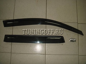 Ветровики дверные (широкие) MITSUBISHI OUTLANDER (06-)