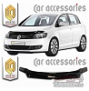 Дефлектор капота (прозрачный) VOLKSWAGEN GOLF PLUS (2008-2014)