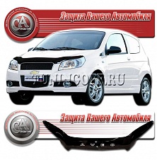 Дефлектор капота (серый) CHEVROLET AVEO Hatchback ( 2008 )