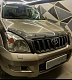 Дефлектор капота (шелкография черная) TOYOTA LAND CRUISER PRADO 120