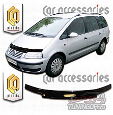 Дефлектор капота (серый) VOLKSWAGEN SHARAN (2000-2010)