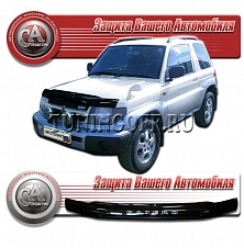 Дефлектор капота (прозрачный) MITSUBISHI PAJERO IO H61-H77 (98-)