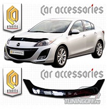 Дефлектор капота (черный) MAZDA 3 / AXELA (2010-)