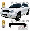 Дефлектор капота (прозрачный) HYUNDAI SANTA FE (2001-2007)