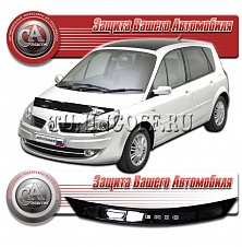Дефлектор капота (прозрачный) RENAULT SCENIC (06-)