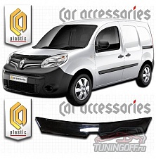 Дефлектор капота (черный) RENAULT KANGOO (2014-)