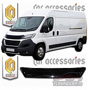 Дефлектор капота (черный) CITROEN JUMPER (2014-)