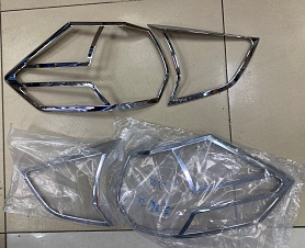 Хромированные накладки на стоп-сигналы NISSAN X-TRAIL (2015-)