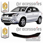 Дефлектор капота (серый) RENAULT KOLEOS (2008-2010)