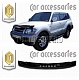 Очки на фары (прозрачные) MITSUBISHI PAJERO / MONTERO (2002-2006)