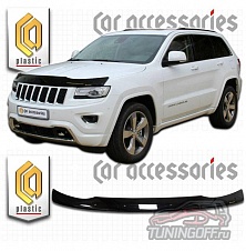 Дефлектор капота (серый) JEEP GRAND CHEROKEE (2010-)