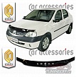 Дефлектор капота (серый) RENAULT LOGAN (06-09)