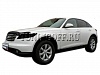 Очки на фары (черные) INFINITI FX35