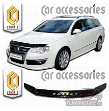 Дефлектор капота (черный) VOLKSWAGEN PASSAT B6 / MAGOTAN (2005-) универсал