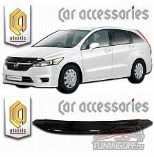 Дефлектор капота (серый) HONDA STREAM (2007-)