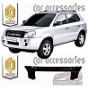 Дефлектор капота (серый) HYUNDAI TUCSON (2004-08)