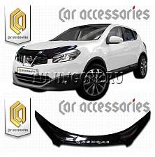 Дефлектор капота (прозрачный) NISSAN QASHQAI (2010-)