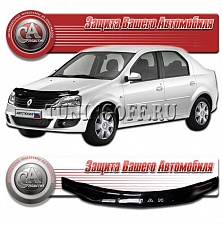 Очки на фары (чёрные) RENAULT LOGAN (2010-)