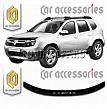 Дефлектор капота (прозрачный) RENAULT DUSTER (2010-)
