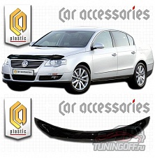 Дефлектор капота (прозрачный) VOLKSWAGEN PASSAT B6 / MAGOTAN (2005-)