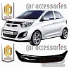 Дефлектор капота (прозрачный) KIA PICANTO / MORNING (2011-)