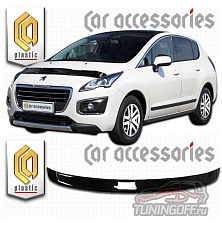 Дефлектор капота (серый) PEUGEOT 3008 (2012-)