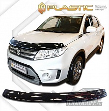 Дефлектор капота (Шелкография серебро) SUZUKI VITARA (2015-)