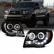Фары ангельские глазки (черные) TOYOTA TACOMA (2008-2011)