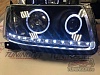 Фары тюнинговые чёрные (ангельские глазки) TOYOTA SUCCEED
