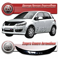 Дефлектор капота (прозрачный) SUZUKI SX4 (07-)