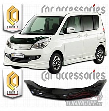 Дефлектор капота (прозрачный) SUZUKI SOLIO (2011-)
