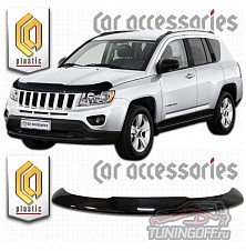 Дефлектор капота (серый) JEEP COMPASS (2013-)