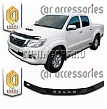 Дефлектор капота (серый) TOYOTA HILUX PICK UP (2012-)