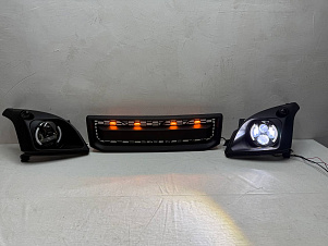 Фары + решетка LAND CRUISER PRADO 120 (02-)