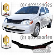 Дефлектор капота (черный) TOYOTA PLATZ / ECHO P11 (99-02)