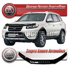 Дефлектор капота (прозрачный) HYUNDAI SANTA FE (2008-2012)