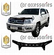 Дефлектор капота (серый) TOYOTA HILUX SURF / 4RUNNER (02-)