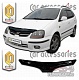 Дефлектор капота (Прозрачный) NISSAN TINO / ALMERA (98-03)