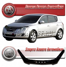 Дефлектор капота (серый) KIA CEED 2007