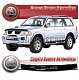 Дефлектор капота (серый) MITSUBISHI CHALLENGER / PAJERO SPORT