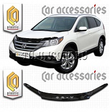 Дефлектор капота (серый) HONDA CR-V (2012-)