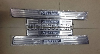 Хромированные накладки на пороги с подсветкой TOYOTA ALLION (07-)