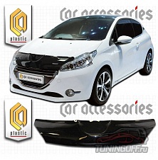 Дефлектор капота (серый) PEUGEOT 208 (2012-)