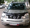 Дефлектор капота (черный) NISSAN X-TRAIL (2007-2010)