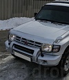 Дефлектор капота (шелкография серебро) MITSUBISHI PAJERO / MONTERO